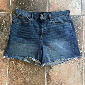 J.Crew Classic Denim Short In Dark Pacific Blue Wash Sz 32